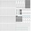 Tvorelės stulpas 52 pcs Pilka 3,2 x 3,2 x 125 cm