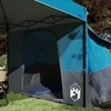 Kempingo Palapinių Komplektas 2 pcs Mėlyna Tafeta ir Medžiaga
