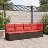 | Sodo sofa | su pagalve Ruda 227 x 62 x 69 cm poliratanas