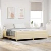 Lova Lovos rėmas su čiužiniu Kreminė 200 x 200 cm audinys