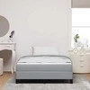 Kiemas lova su čiužiniu Šviesiai pilka 120 x 200 cm audinys