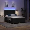 LED Čiužinio Lova su čiužiniu Juoda 140 x 190 cm audinys