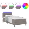 Kiemas lova su LED juostelėmis Tortora 100 x 200 cm audinys