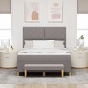 Kiemas lova su pagalve Tortora 200 x 140 cm audinys