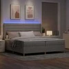 Kiemas lova su LED juostelėmis Tortora 200 x 200 cm audinys