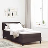 Kiemas lova su galvūgalio Tamsiai rudas 90 x 190 cm audinys