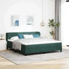 Kiemas lova su galvūgalio Tamsiai žalia 180 x 200 cm Aksomas