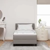 Kiemas lova su galvūgalio Taupe 190 x 90 cm audinys