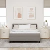 Kiemas lova su galvūgalio Taupe 200 x 160 cm audinys