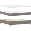 Kiemas lova su galvūgalio Taupe 200 x 180 cm audinys