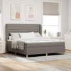 Kiemas lova su galvūgalio Taupe 200 x 180 cm audinys