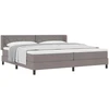 Kiemas lova su galvūgalio Taupe 200 x 200 cm audinys