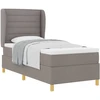 Kiemas lova su galvūgalio Taupe 200 x 90 cm audinys