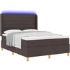 Kiemas lova su LED juostelėmis Ruda 140 x 190 cm audinys