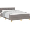 Kiemas lova su pagalve Tortora 140 x 190 cm audinys