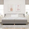 Kiemas lova su pagalve Tortora 200 x 200 cm audinys