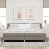 Kiemas lova su pagalve Tortora 200 x 200 cm audinys