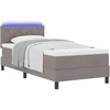Kiemas lova su pagalve Tortora 90 x 200 cm audinys