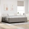 Kiemas lova su čiužiniu Taupe 200 x 200 cm audinys