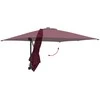 Sodo skėtis Bordo raudona 248,5 x 247,5 x 160 cm