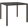 Sodo stalas Ruda 90 x 90 x 75 cm poliratanas