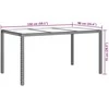 Sodo stalas Balta 150 x 90 x 75 cm poliratanas