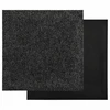 Kilimas 20 pcs Juodas 50 x 50 cm Bitumas