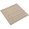 Kilimas 20 pcs Juostuota smėlio spalvos 50 x 50 cm