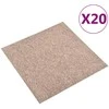 Kilimas 20 pcs Smėlio 50 x 50 cm 100% polipropileno