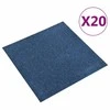 Kilimas 20 pcs Tamsiai mėlyna 50 x 50 cm 100% polipropileno