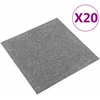 Kilimas 20 vnt. Pilka 50 x 50 cm 100% polipropileno
