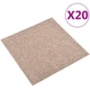 Kilimas 20 vnt. Smėlio 50 x 50 cm 100% polipropileno