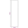 Kilimas Kreminė 100 x 300 cm 100% poliesteris 3 mm Plaunamas
