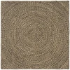 Kilimas Natūrali ir juoda 120 x 120 cm Džiutas