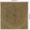 Kilimas Juoda 120 x 120 cm Džiutas