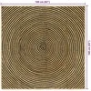 Kilimas Juoda 160 x 160 cm Džiutas