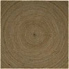 Zoninės kiliminės dangos Juoda 200 x 200 cm Džiutas