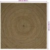 Zoninės kiliminės dangos Juoda 240 x 240 cm Džiutas