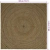 Zoninės kiliminės dangos Juoda 300 x 300 cm Džiutas