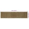 Zoninės kiliminės dangos Juoda 60 x 250 cm Džiutas