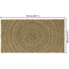 Zoninės kiliminės dangos Juoda 80 x 150 cm Džiutas