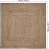 Kilimas Natūrali ir juoda 300 x 300 cm Džiutas