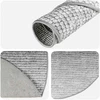 Kilimas Pilka Ø 120 cm 100% poliesteris 3 mm Plaunamas