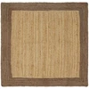 Kilimas Pilka ir natūrali 160 x 160 cm Džiutas