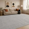 Kilimas Pilka 300 x 400 cm 100% poliesteris 3 mm Plaunamas