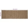 Zoninės kiliminės dangos Pilka 60 x 250 cm Džiutas