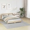 Neslystantis plaukuotas kilimas Pilka 200 x 200 cm PP