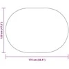Kilimas ZIZUR Ruda 170 x 120 cm Polipropilenas