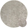 Kilimas Smėlio Ø 120 cm 100% poliesteris 3 mm Plaunamas