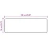 Kilimėlis MARSA Kreminė 50 x 100 cm Poliesteris ir PVC